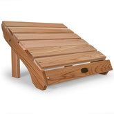 AO21 Adirondack Cedar Patio Ottoman Outdoor Foot Rest Chair | Handcrafted Western Red Cedar | Sanded Finish | Snug-Fitting Parts | 20x24x14